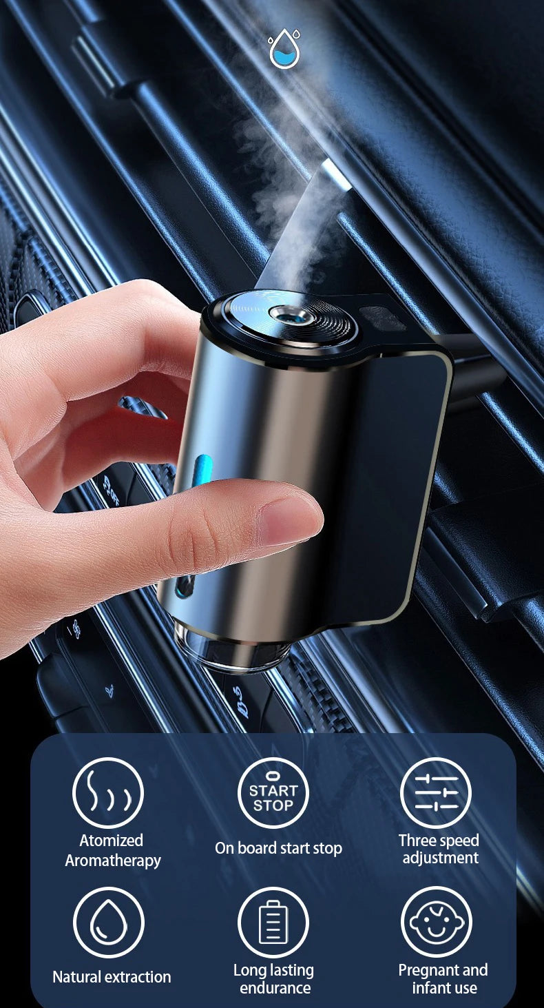 Car Electric Air Diffuser – Aromatherapy Mist & Odor Remover