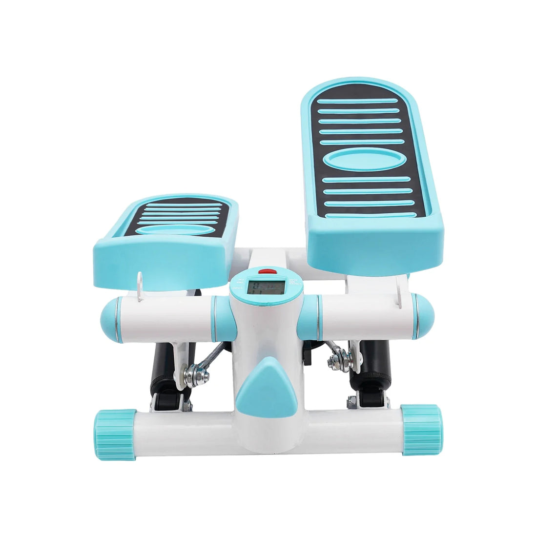 Portable Mini Fitness Stepper with Resistance Bands – Blue