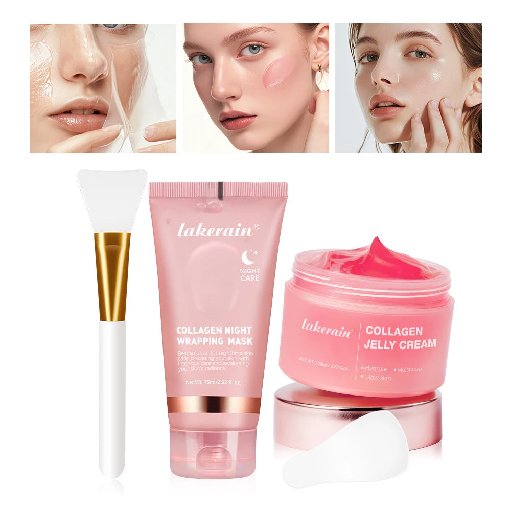 75ml Collagen Peel-Off Mask + 100g Jelly Cream – Firming & Hydrating Set