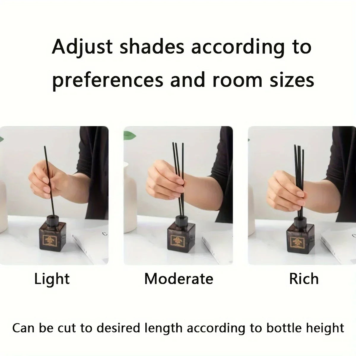 10/50pcs Fiber Diffuser Sticks – Aromatherapy Reeds for Home Fragrance