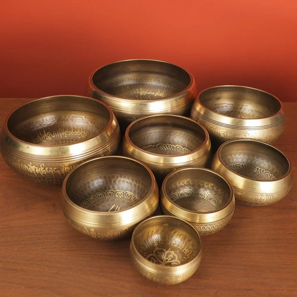 Nepal Bronze Tibetan Singing Bowl – Handmade Sound Therapy Instrument