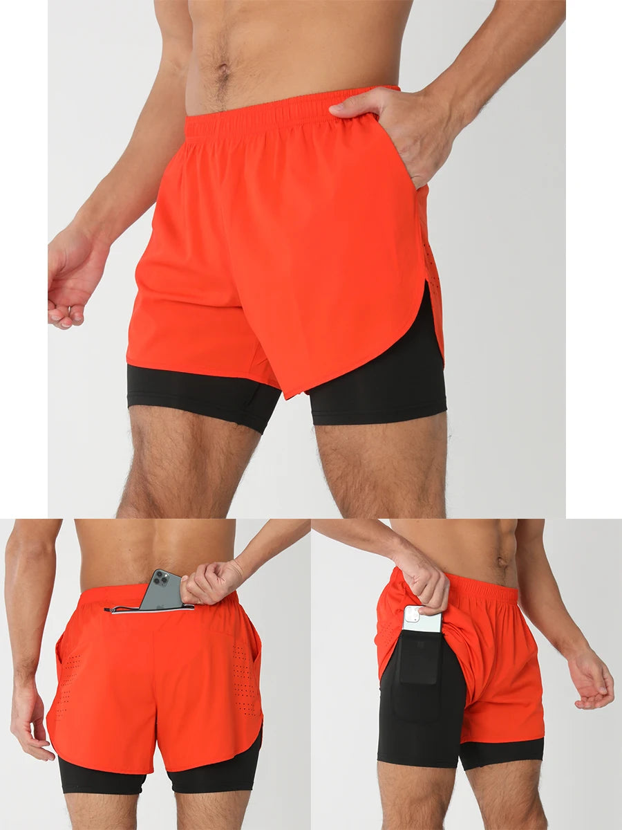 2025 Men's 2-in-1 Running Workout Shorts