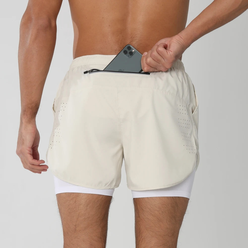 2025 Men's 2-in-1 Running Workout Shorts