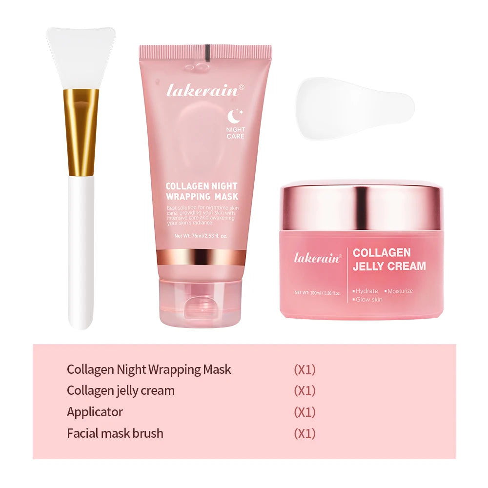 75ml Collagen Peel-Off Mask + 100g Jelly Cream – Firming & Hydrating Set