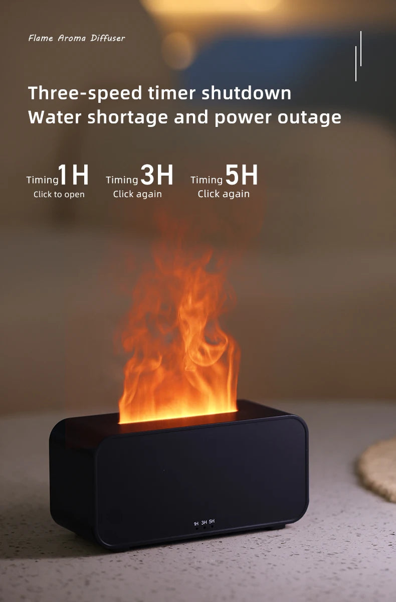 Mini Flame Aromatherapy Humidifier – LED Light & Perfume Diffuser