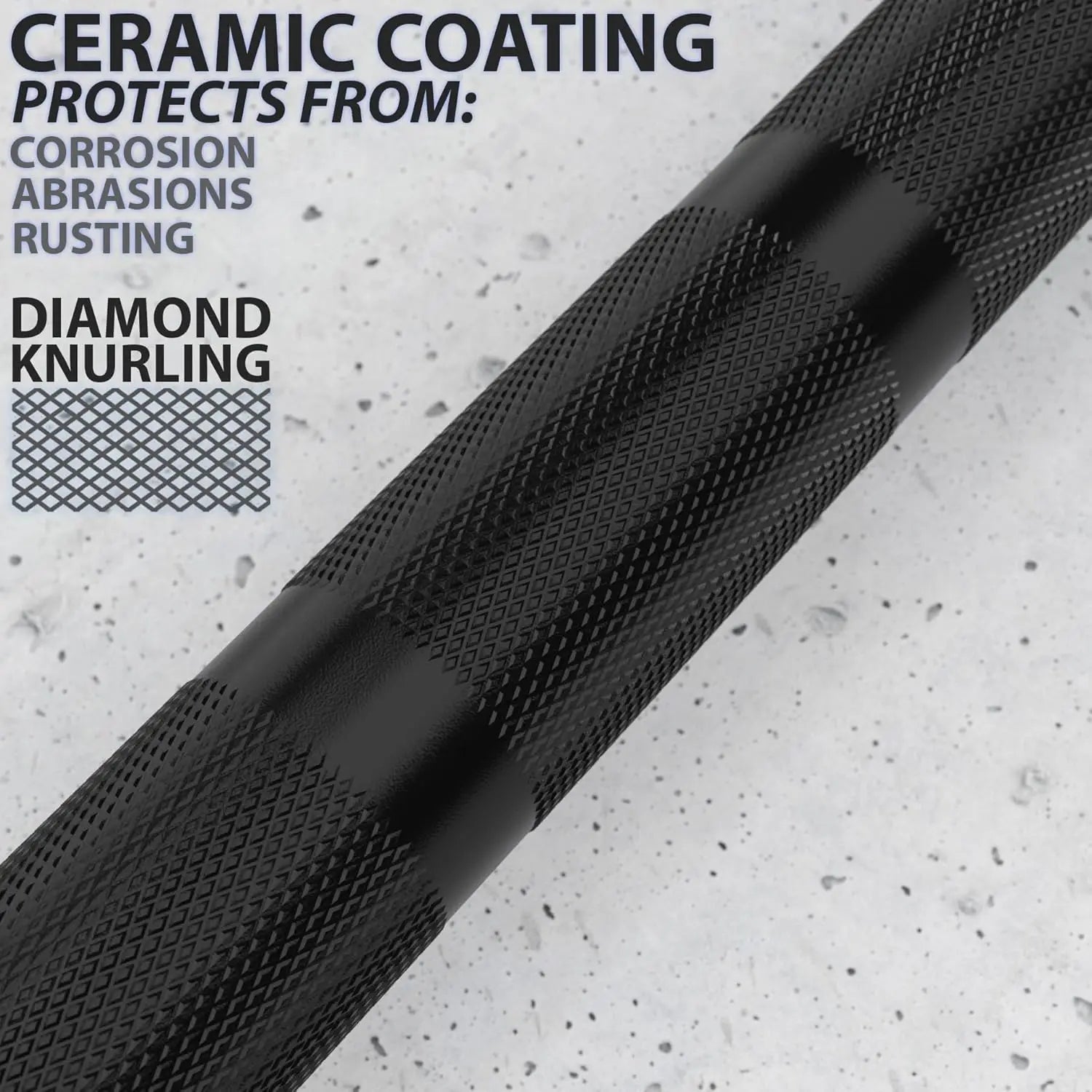 15kg & 20kg Colored Ceramic Coated Barbells – 1500lbs Rated