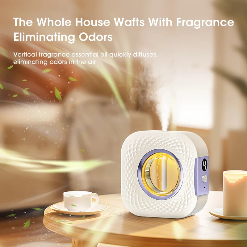 60㎡ Wall-Mounted Aromatherapy Diffuser – Air Purifier with Night Light