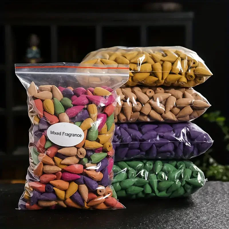 Mixed Backflow Incense Cones – Multi-Scented