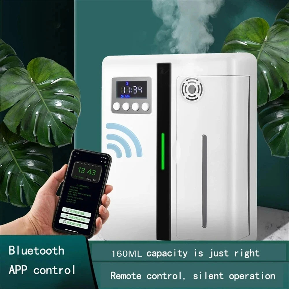 Bluetooth Scent Machine – 160ml Aroma Diffuser for Large Spaces