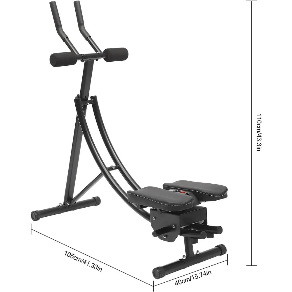 Foldable Ab Workout Machine – Adjustable Core & Full Body Exercise Equipment