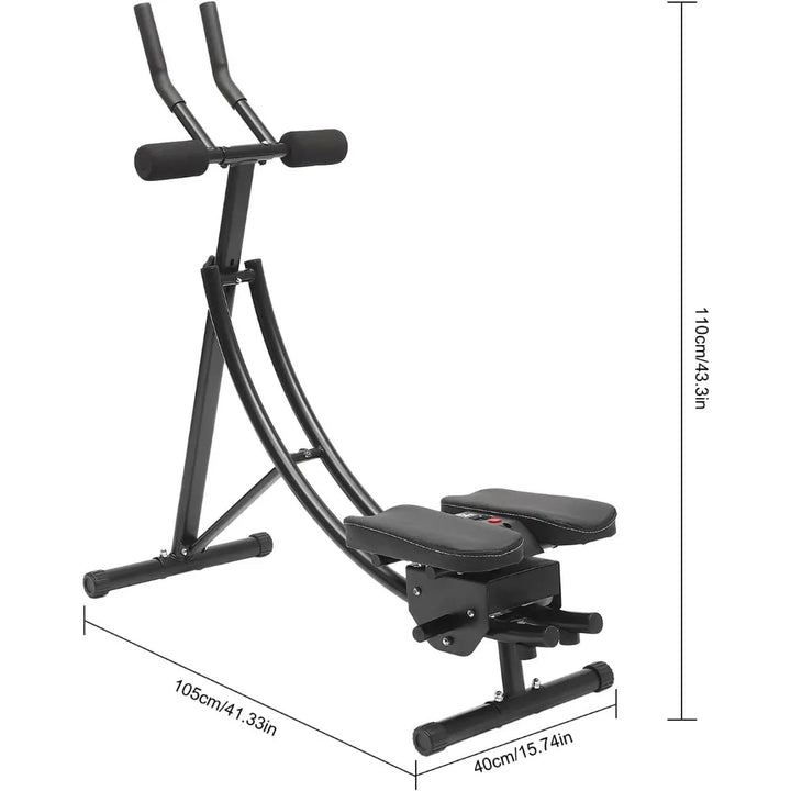 Foldable Ab Workout Machine – Adjustable Core & Full Body Exercise Equipment