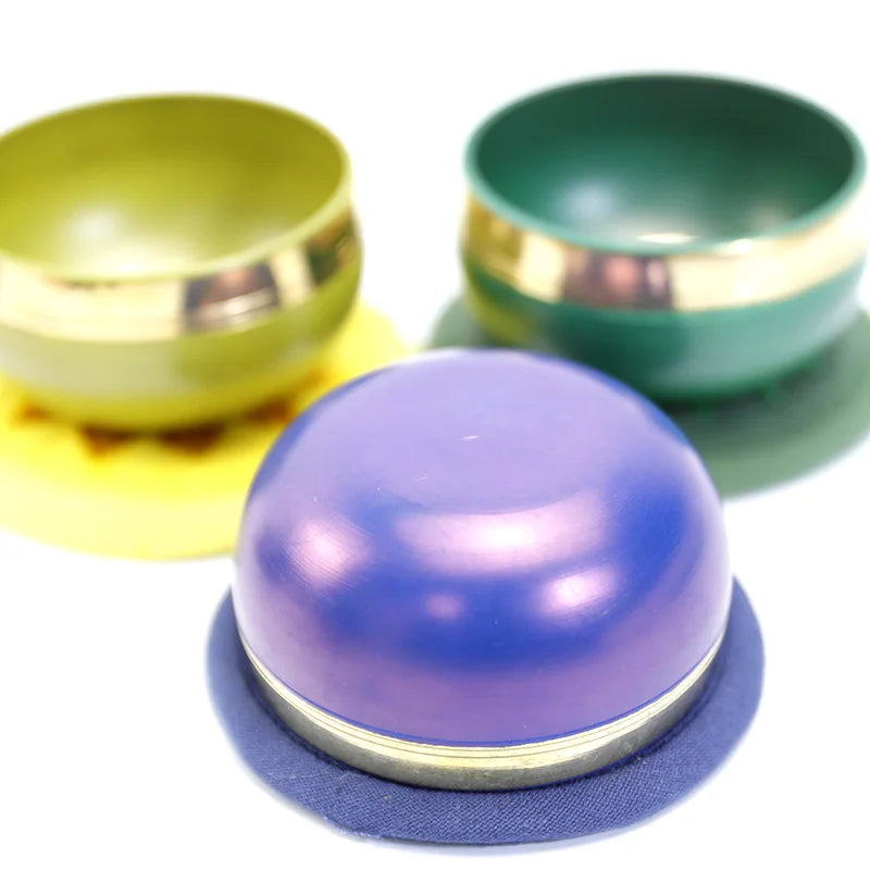 Nepal Handmade 8CM Rainbow Singing Bowl Set