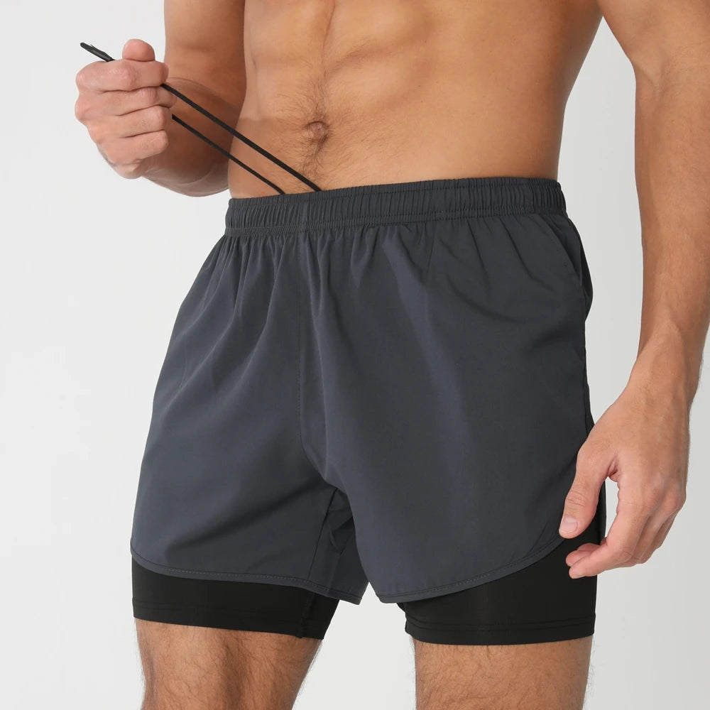 2025 Men's 2-in-1 Running Workout Shorts