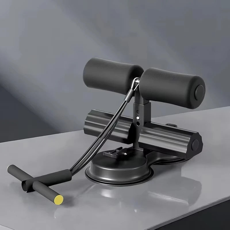 Adjustable Abdominal Sit-Up Equipment with Suction Cups & Ankle Support
