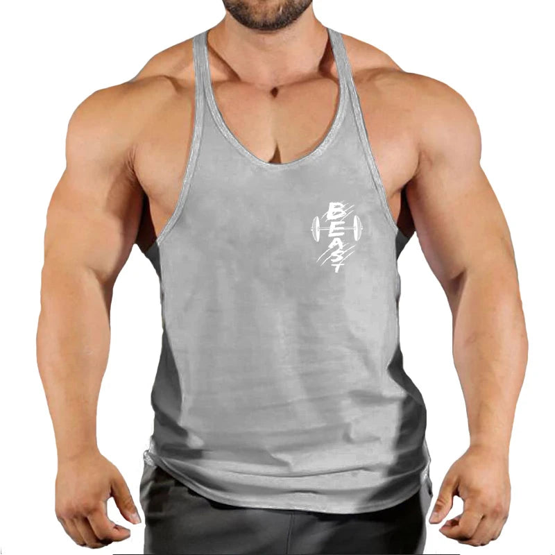 Men's Summer Cotton Fitness Tank Top