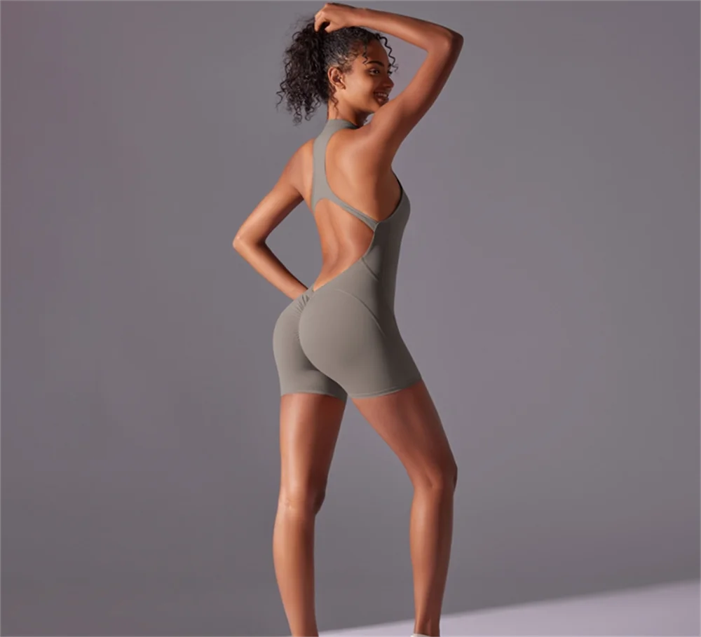 Women's High-Intensity Tight Sports Jumpsuit – Yoga & Fitness Suit