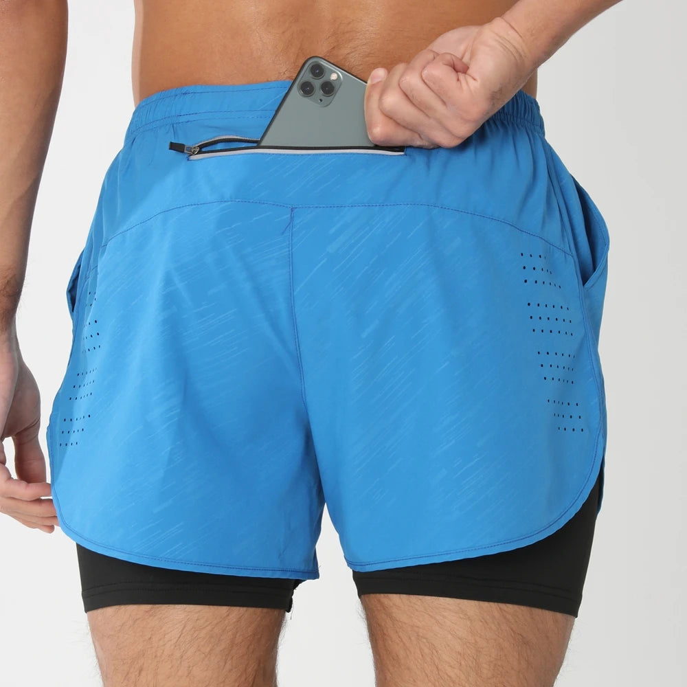 2025 Men's 2-in-1 Running Workout Shorts