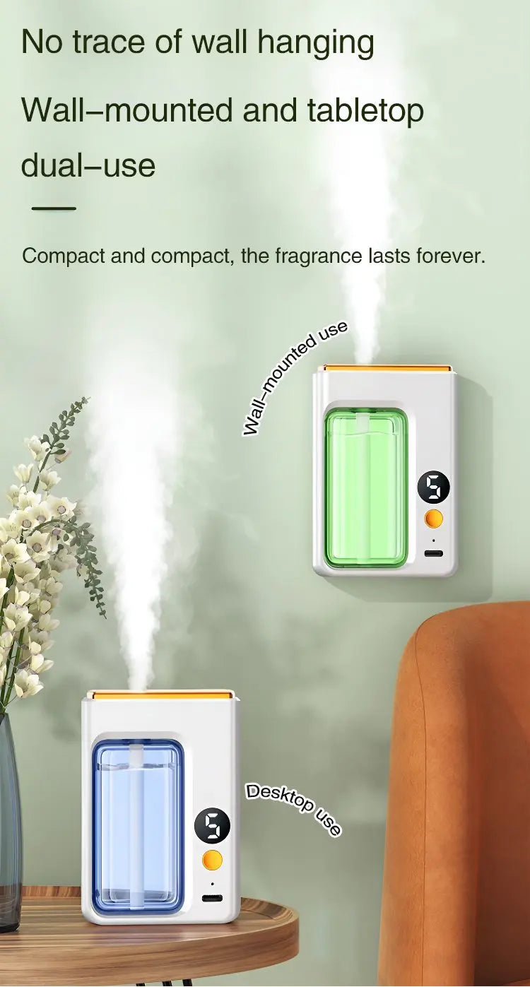 Automatic Car Aromatherapy Diffuser – Display & Jasmine Air Freshener
