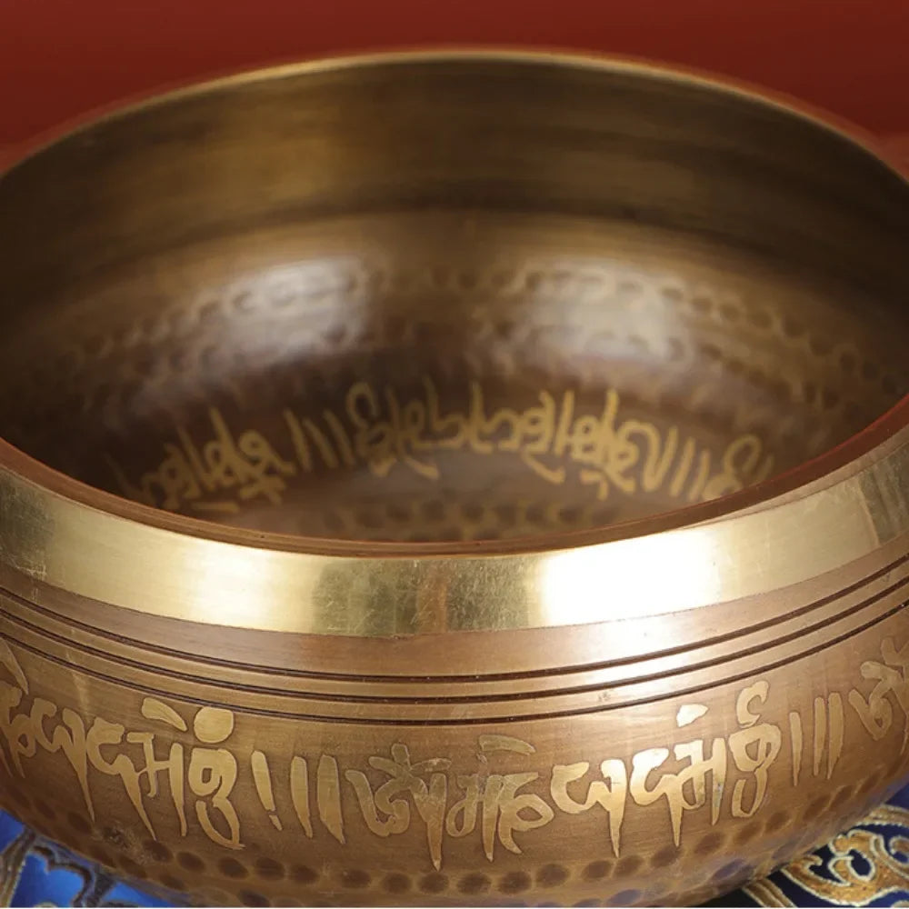 Nepal Bronze Tibetan Singing Bowl – Handmade Sound Therapy Instrument