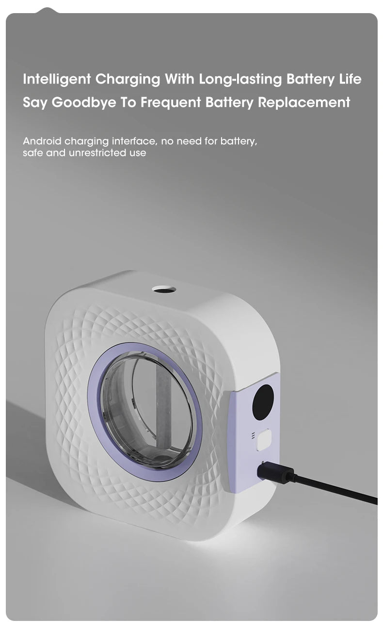 60㎡ Wall-Mounted Aromatherapy Diffuser – Air Purifier with Night Light