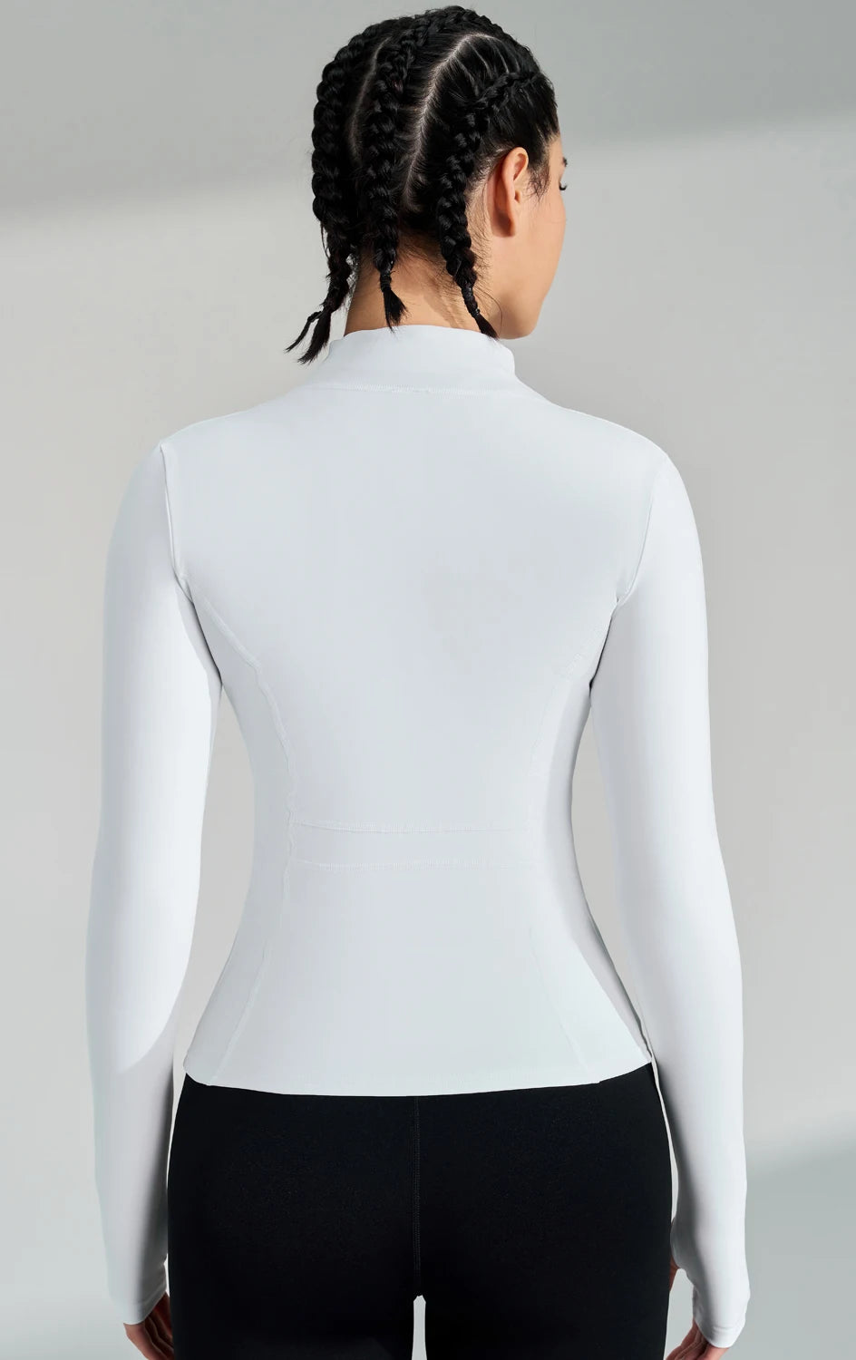 Women's Full Zip Yoga Jacket with Thumbholes