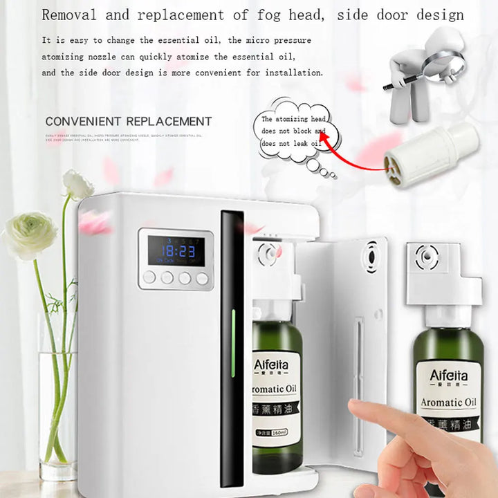Wall-Mounted Aroma Diffuser – 160ML Scent Machine with Fan