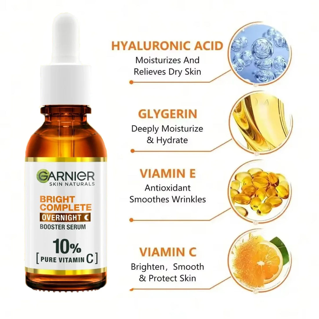 Vitamin C Whitening Face Serum – Pore Tightening & Repair Essence