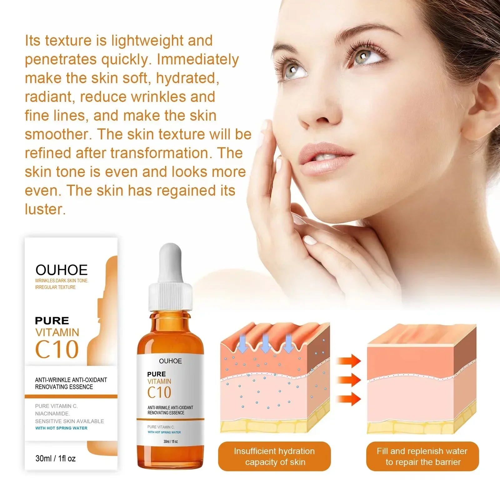 Vitamin C Face Serum – Anti-Aging, Firming & Brightening Essence