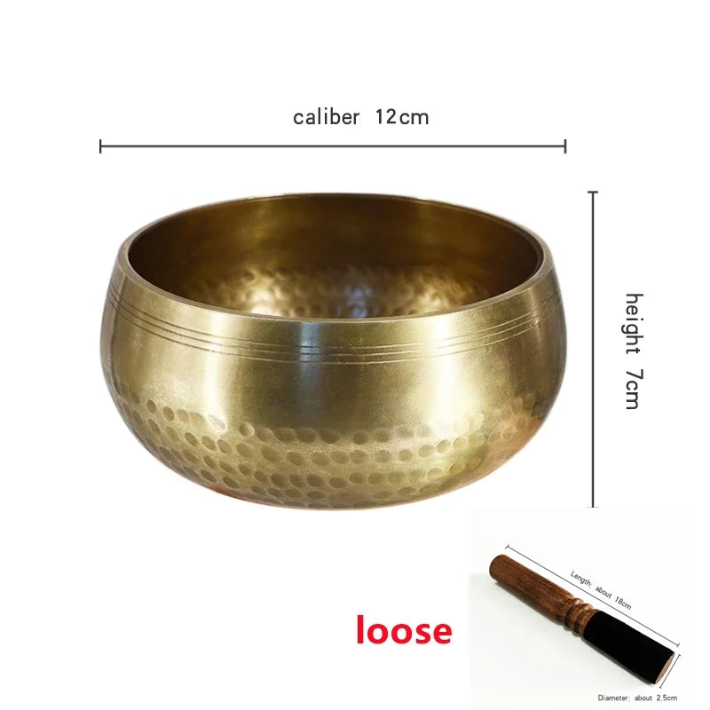 Tibetan Singing Bowl – Handmade Brass Meditation Chime