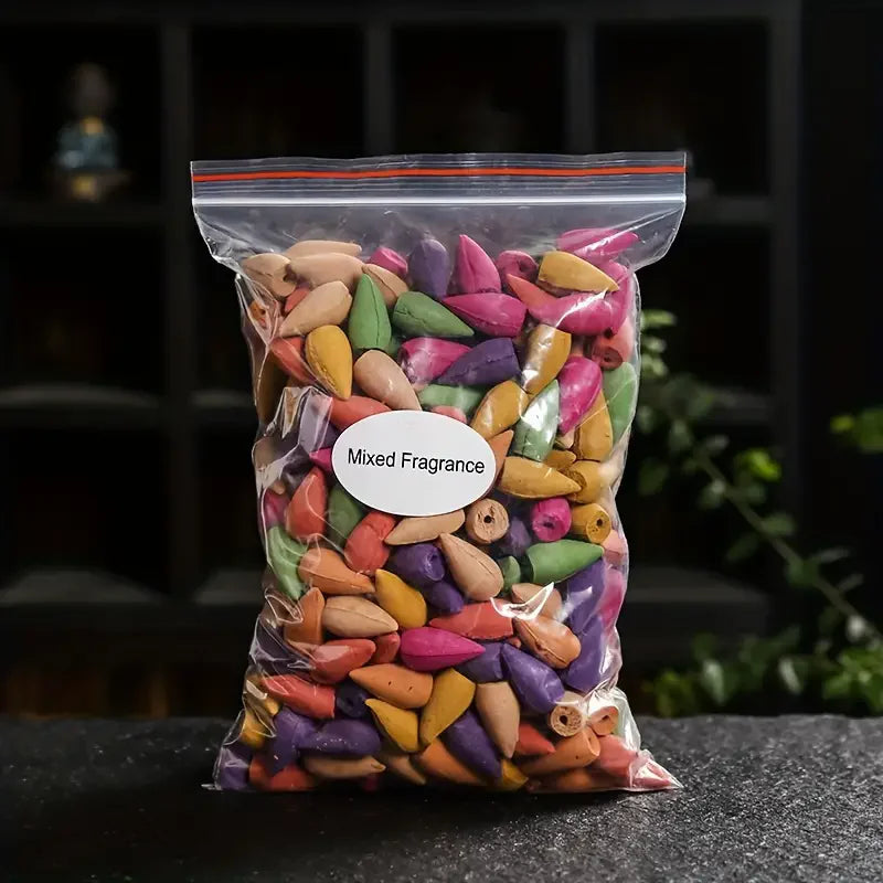 Mixed Backflow Incense Cones – Multi-Scented