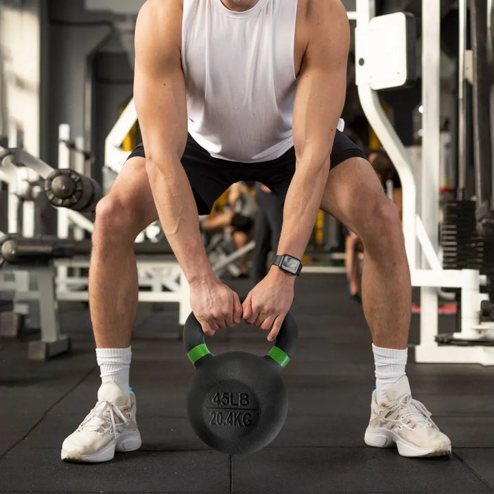 Single Cast Iron Kettlebell – Strength Training Weight
