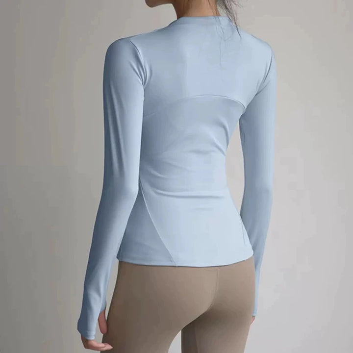Women's Slim Fit Yoga Fitness Jacket – Quick-Dry Long Sleeve Sport Top