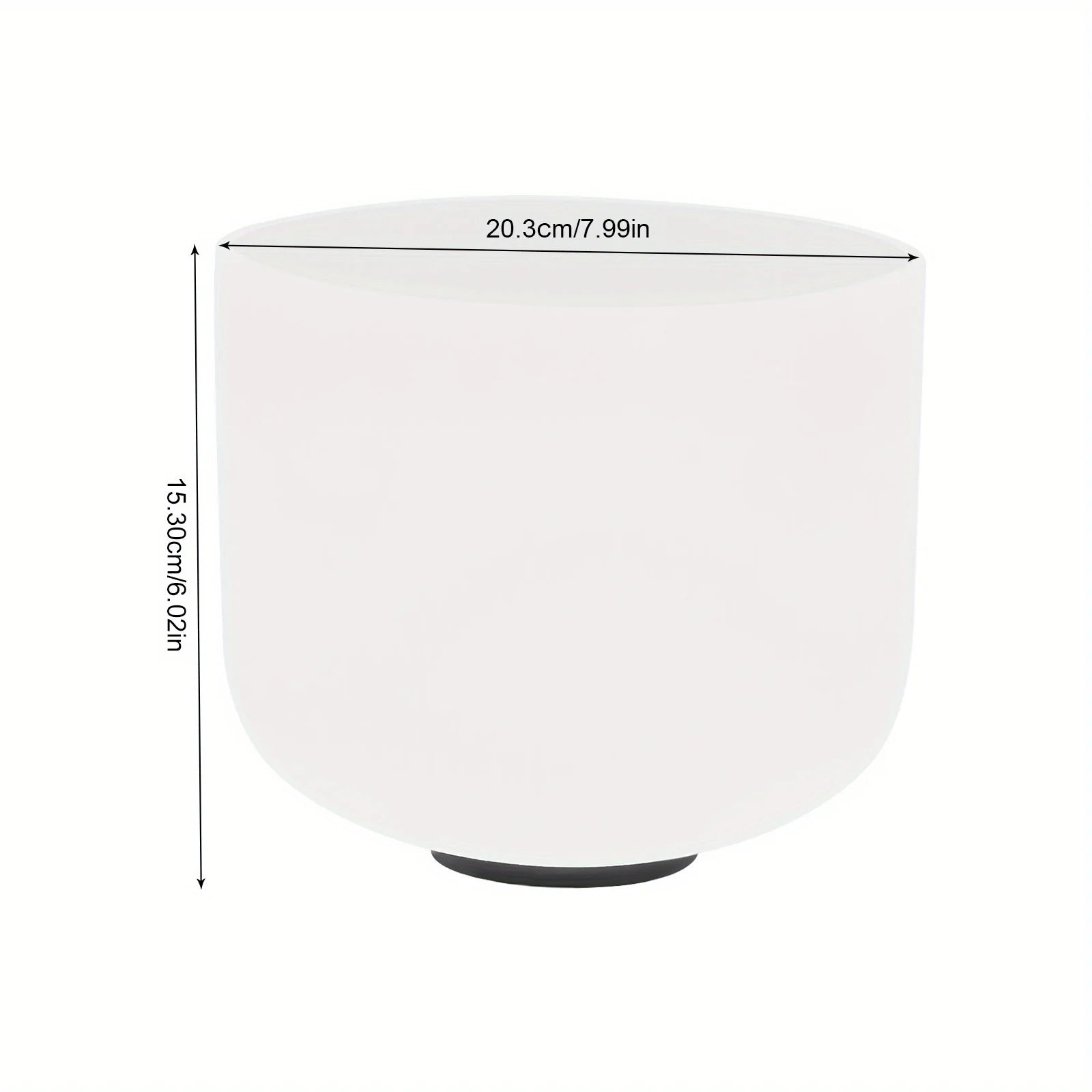 8" Quartz Crystal Singing Bowl – Meditation & Sound Healing Tool