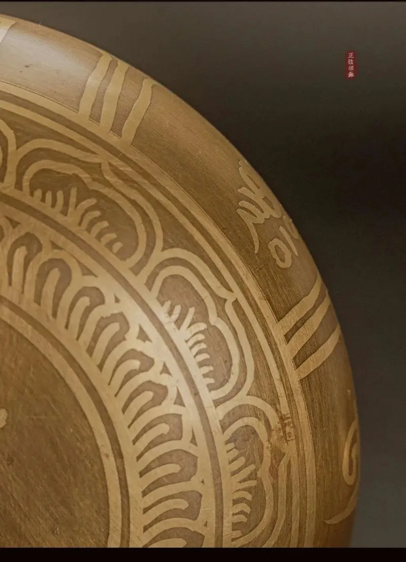 Large Tibetan Brass Singing Bowl – Handmade in Nepal