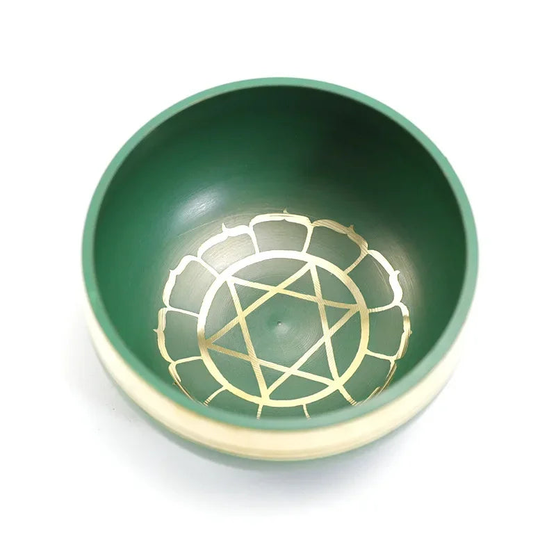 Nepal Handmade 8CM Rainbow Singing Bowl Set