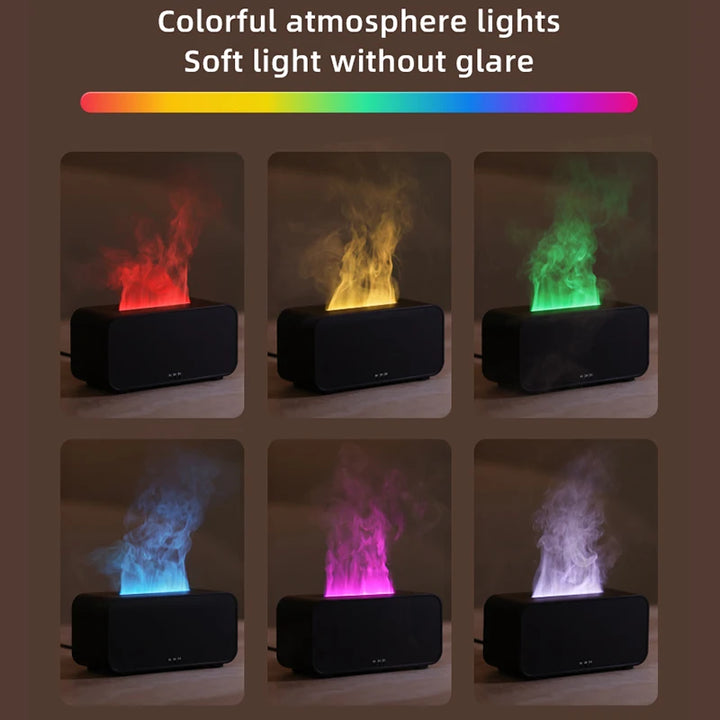 Mini Flame Aromatherapy Humidifier – LED Light & Perfume Diffuser