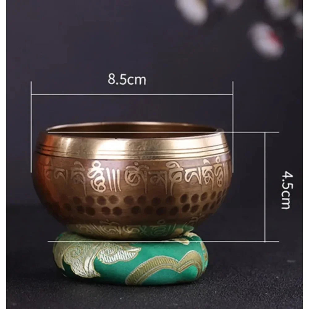 Nepal Bronze Tibetan Singing Bowl – Handmade Sound Therapy Instrument