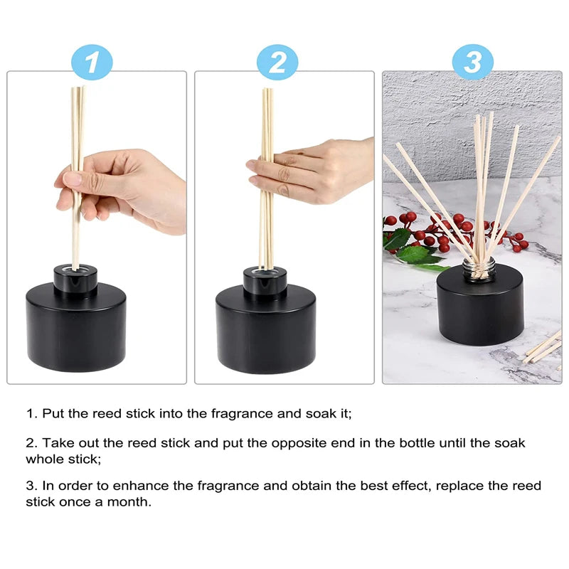 2–3.5mm Rattan Reed Diffuser Sticks – 5–100pcs Refill for DIY Aromatherapy