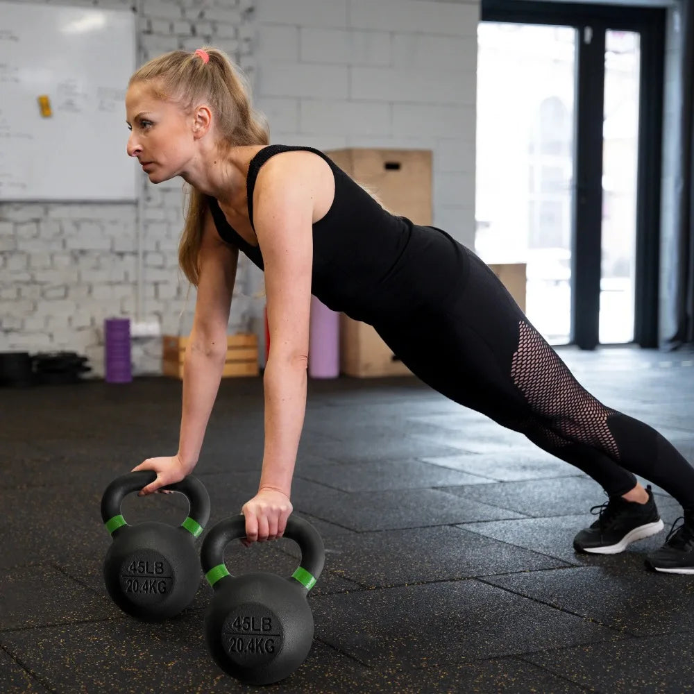Single Cast Iron Kettlebell – Strength Training Weight