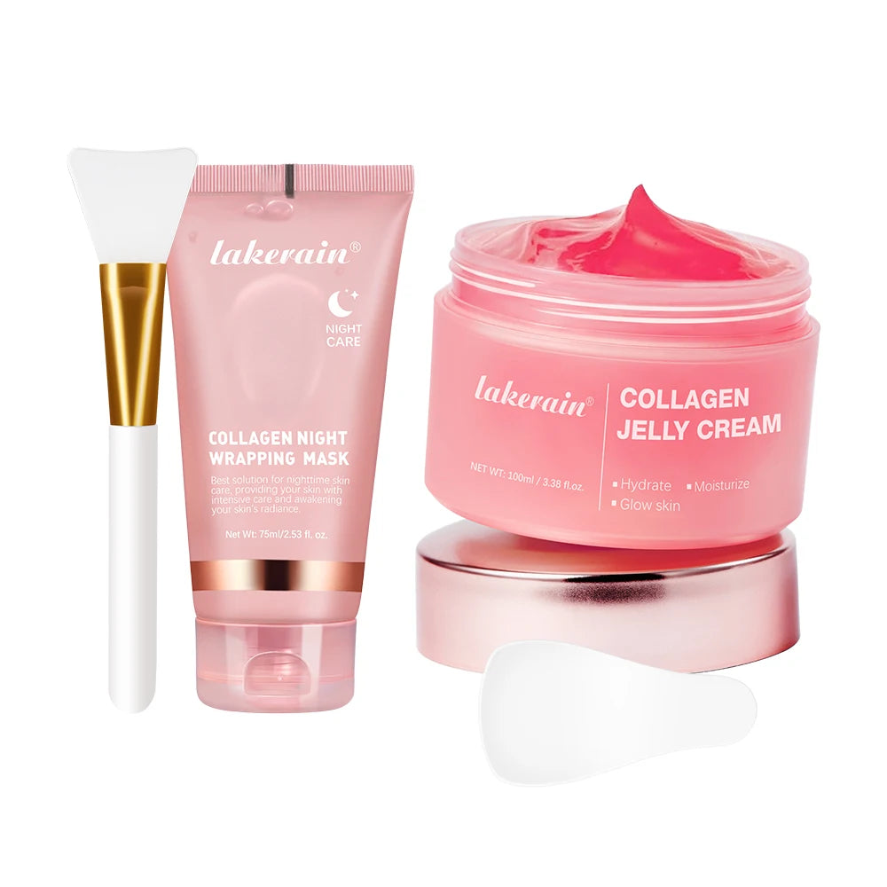 75ml Collagen Peel-Off Mask + 100g Jelly Cream – Firming & Hydrating Set