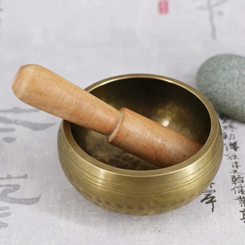 Tibetan Singing Bowl – Handmade Brass Meditation Chime