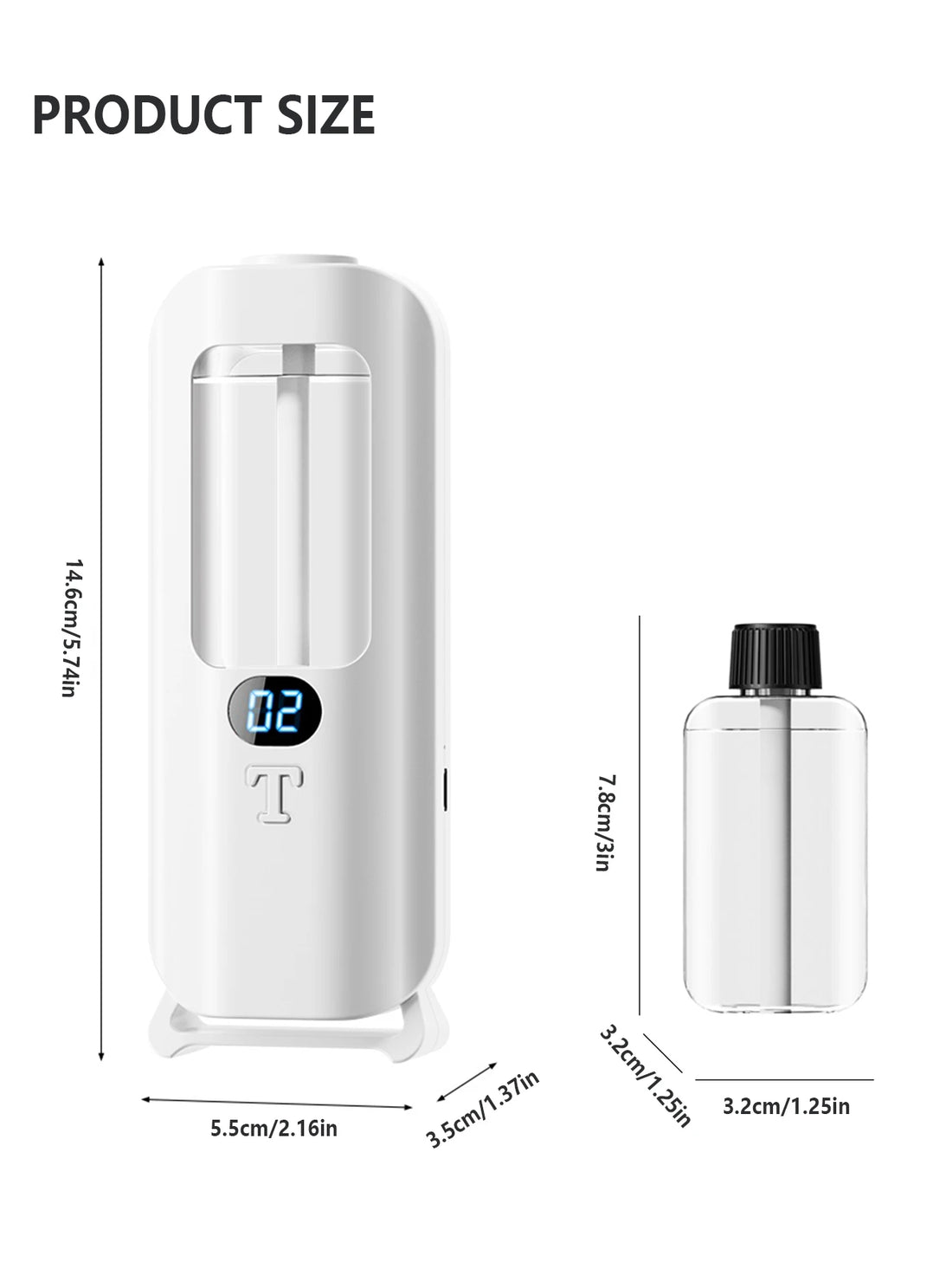 Automatic Aromatherapy Humidifier – Digital Display & LED Lights