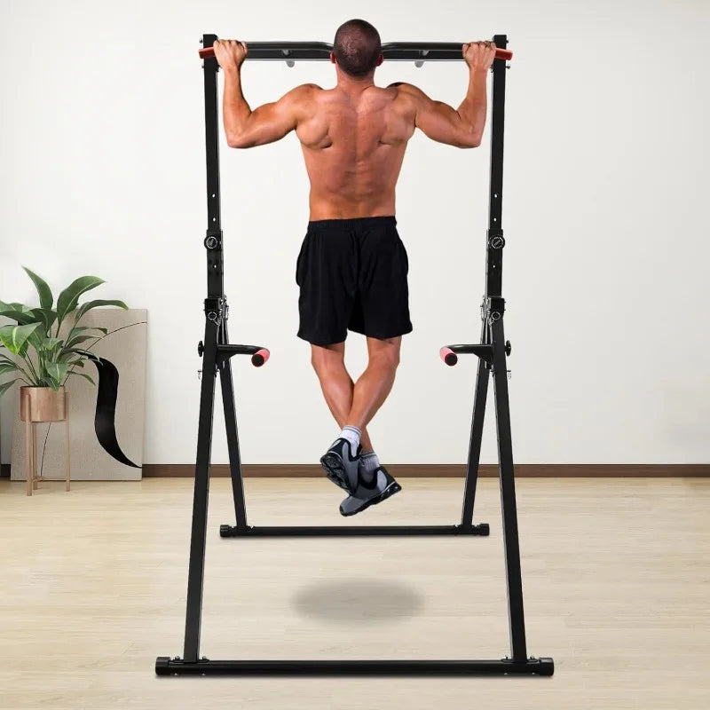 440 LBS Adjustable Free Standing Pull-Up & Dip Bar