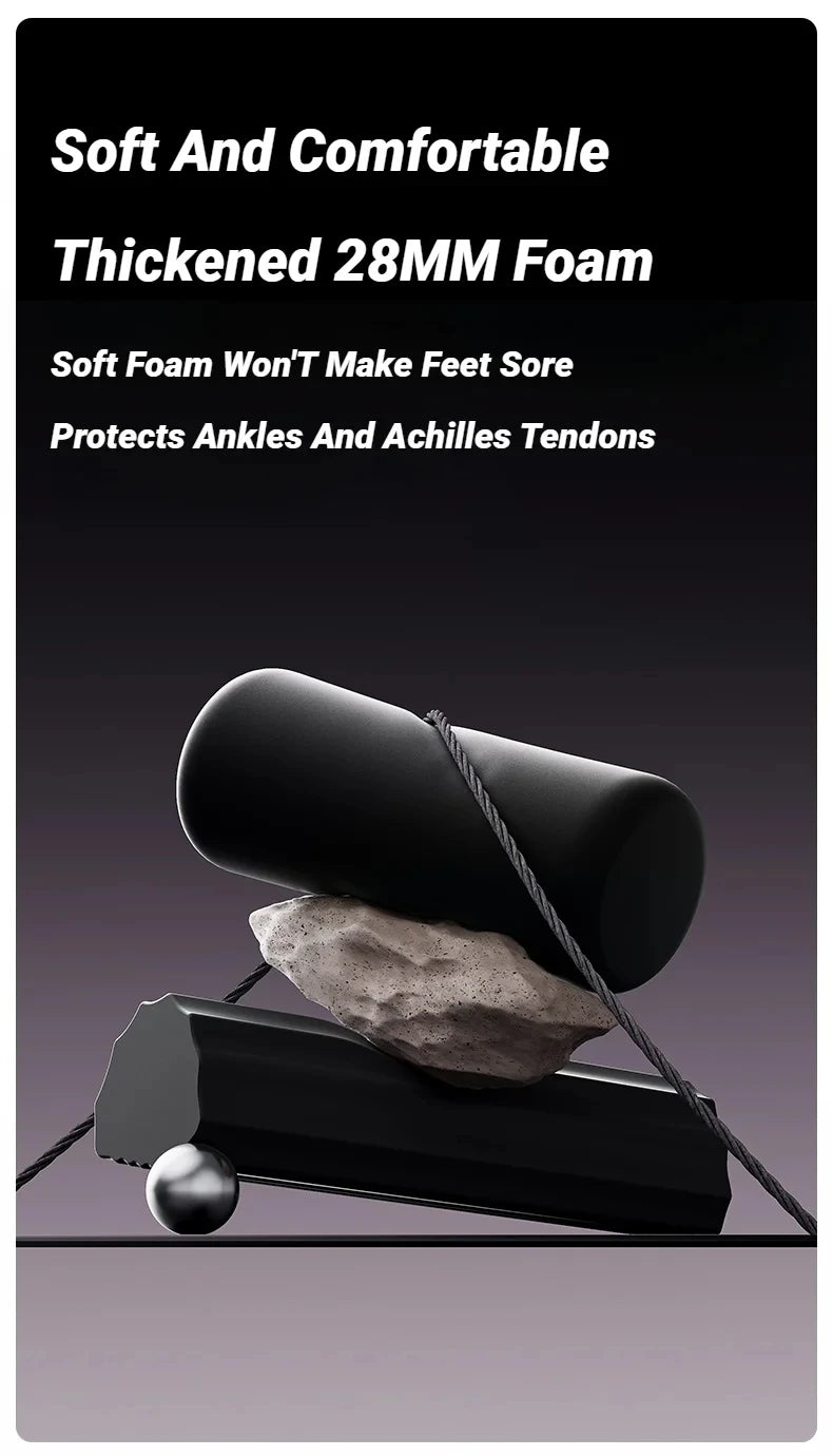 Adjustable Abdominal Sit-Up Equipment with Suction Cups & Ankle Support