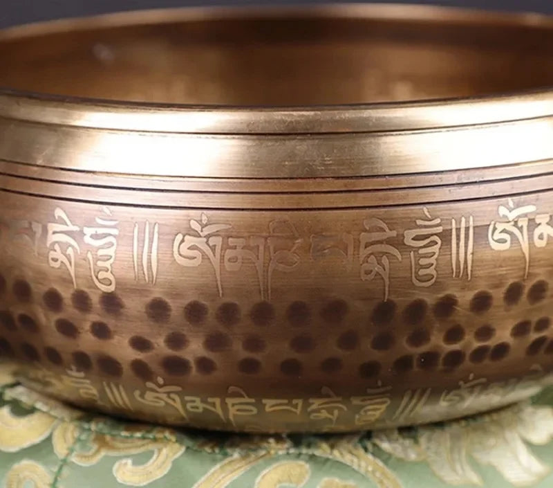 Nepal Bronze Tibetan Singing Bowl – Handmade Sound Therapy Instrument