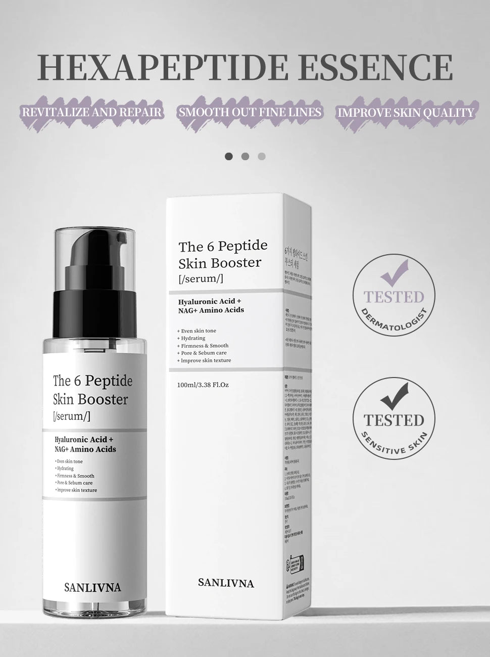 6 Peptide Collagen Skincare Set – Anti-Aging, Brightening & Moisturizing