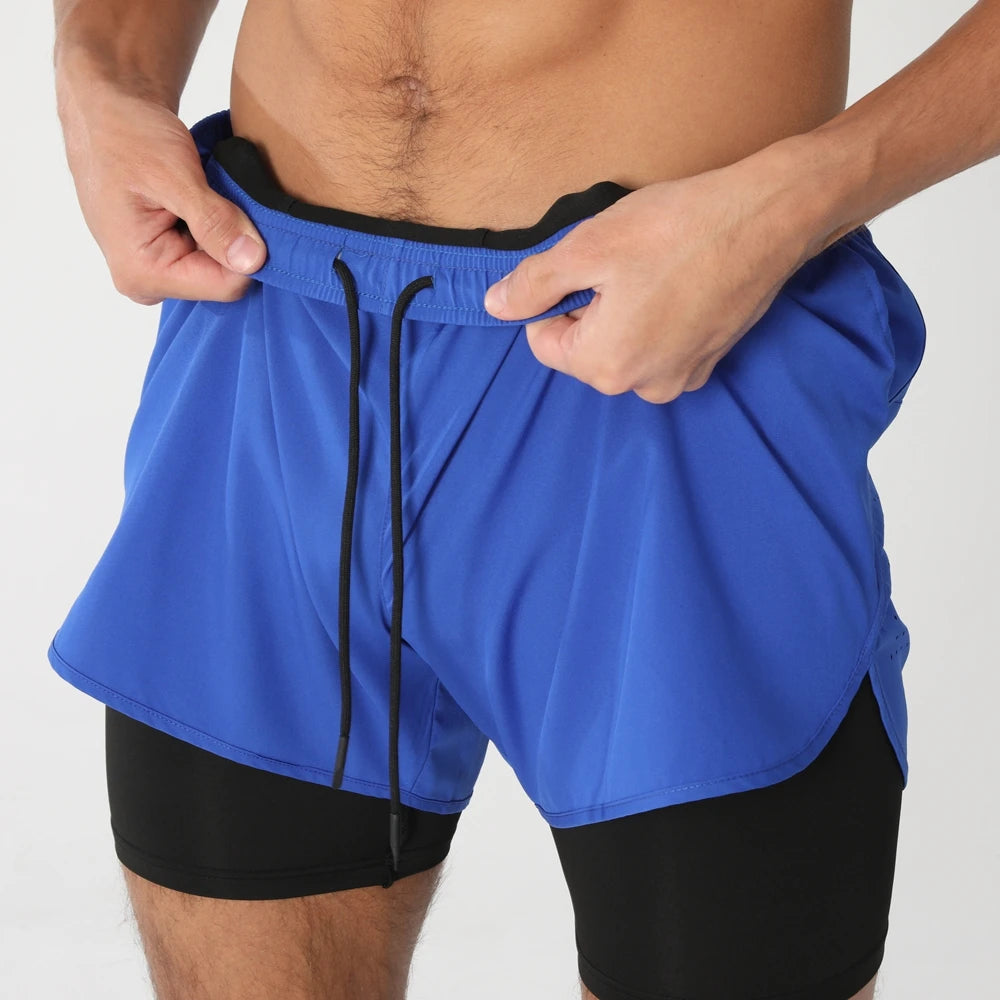 2025 Men's 2-in-1 Running Workout Shorts