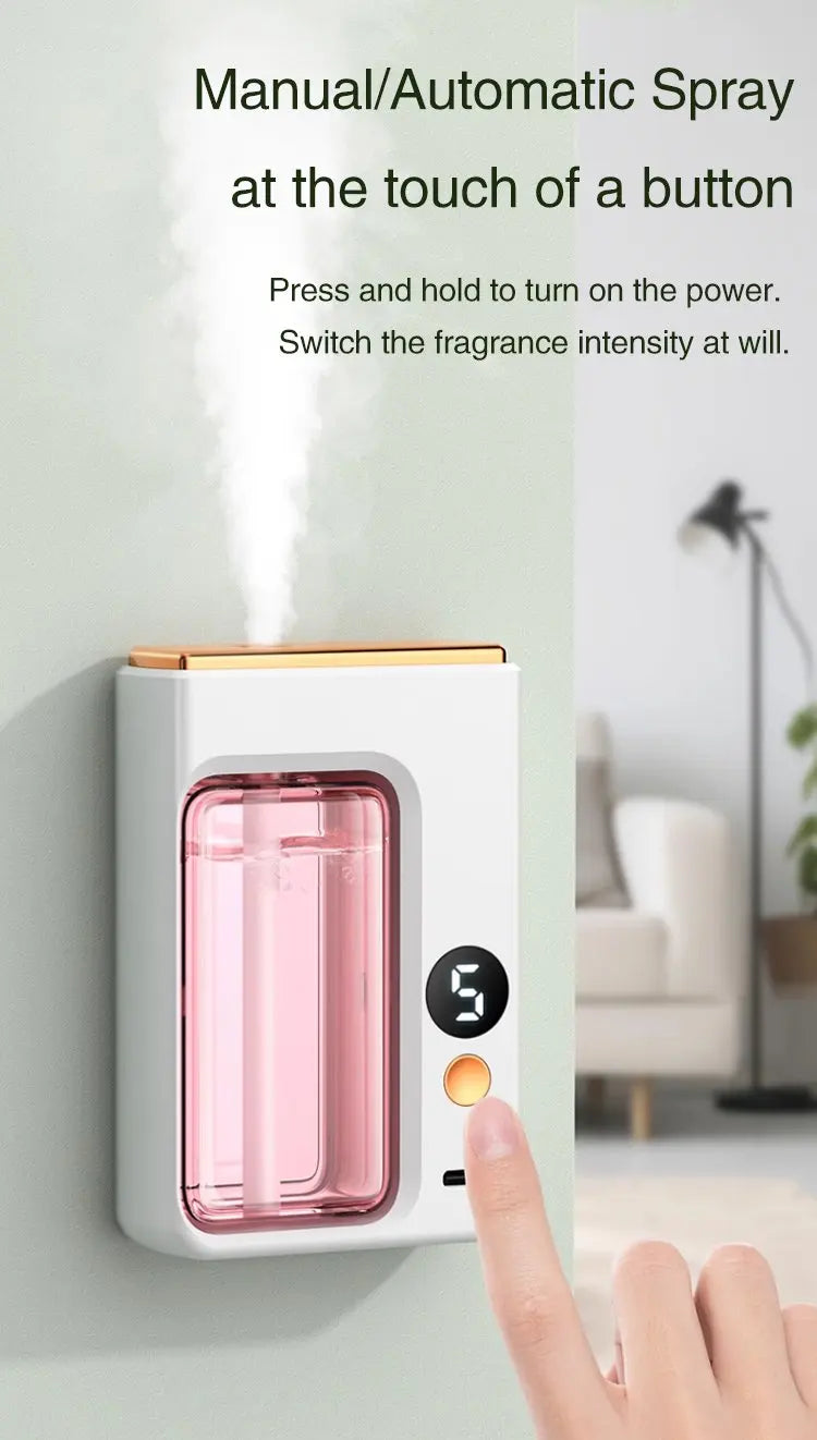 Automatic Car Aromatherapy Diffuser – Display & Jasmine Air Freshener