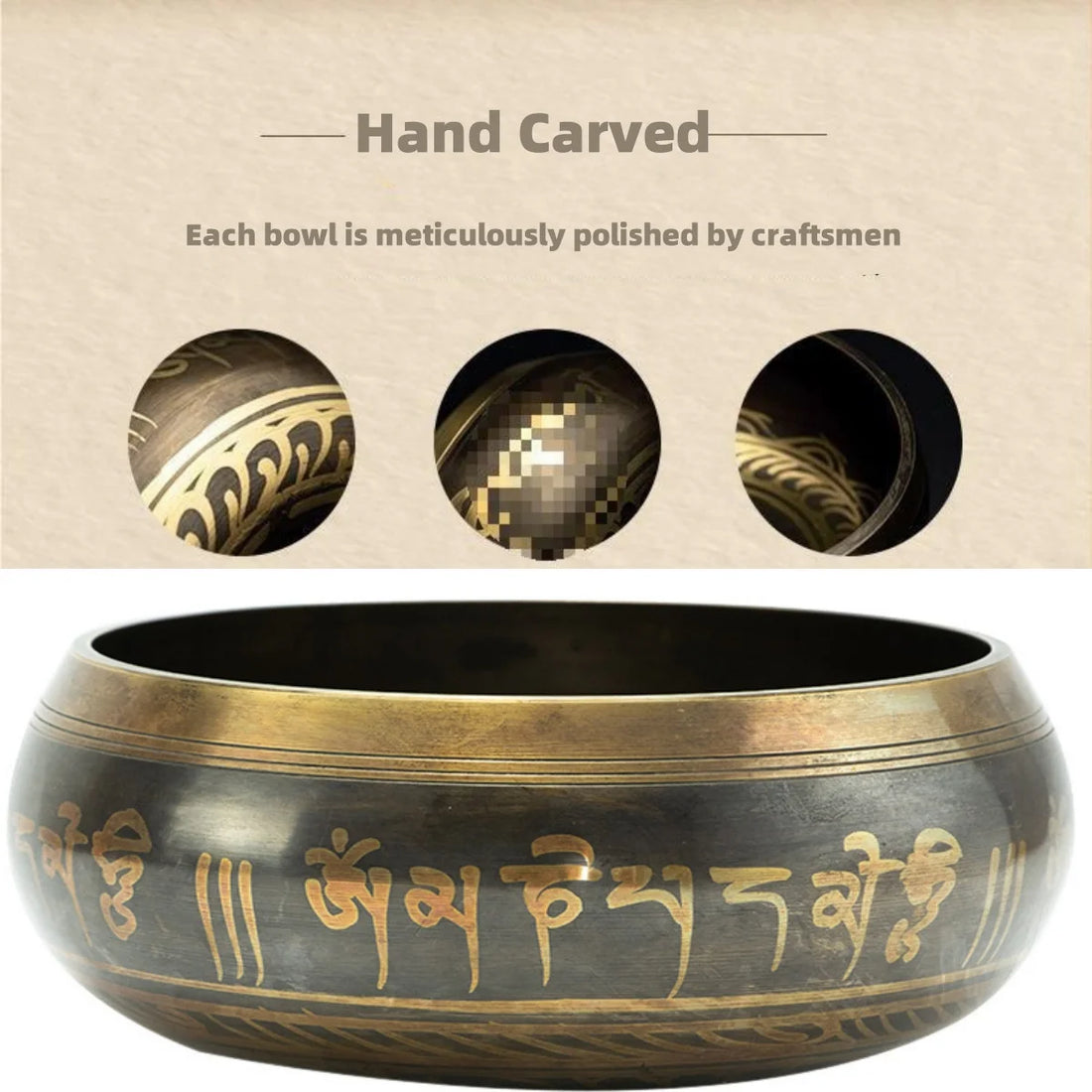 Tibetan Singing Bowl Set for Meditation & Chakra Healing (8.5–20CM)