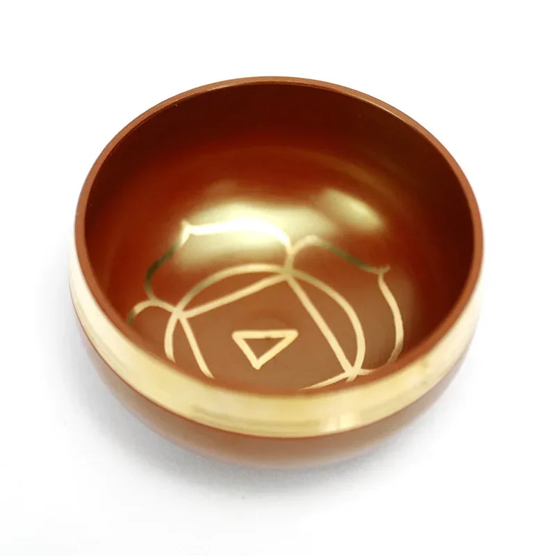 Nepal Handmade 8CM Rainbow Singing Bowl Set